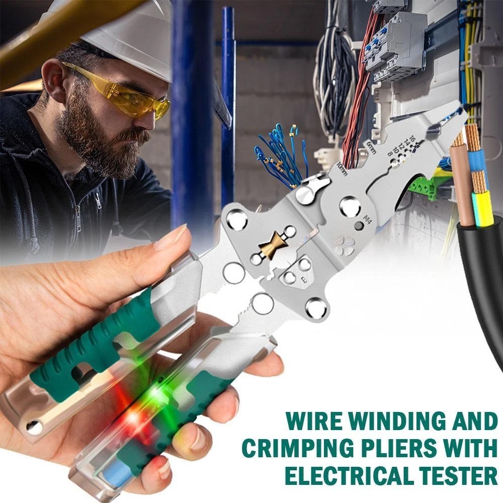 Multifunctional Folding Wire Stripper Pliers,Pully Design Cable Cutter Plier
