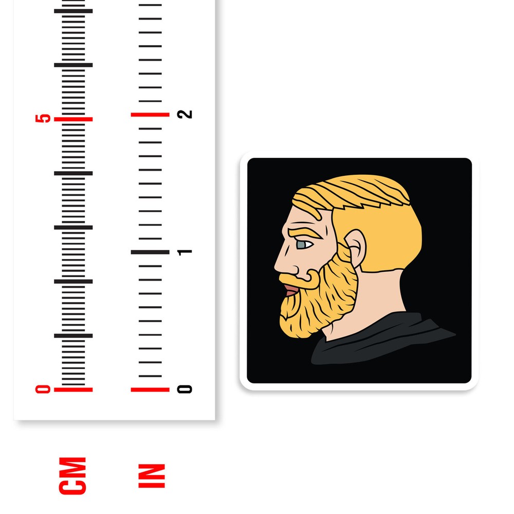 Yes Chad Mini Sticker