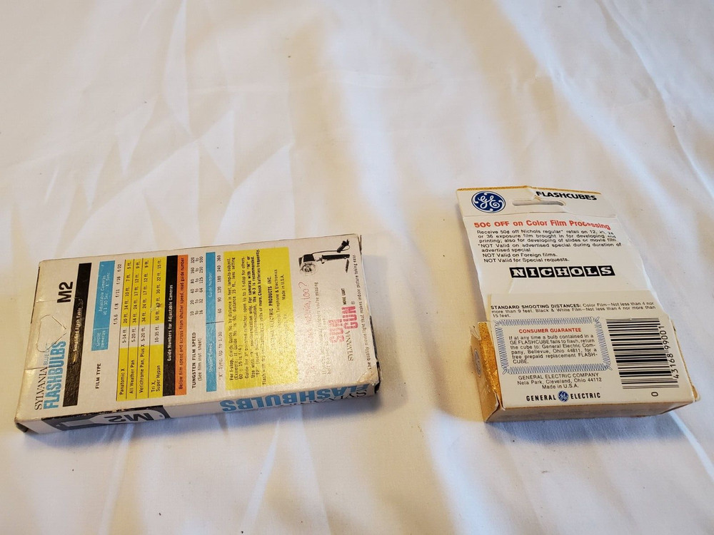 Sylvania M2 Flashbulbs & GE Flashcubes