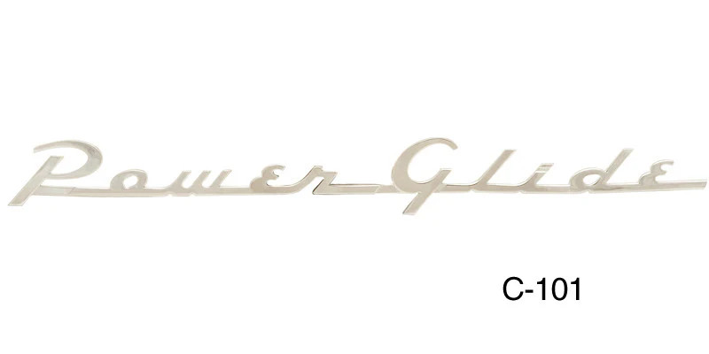 1954  "Powerglide" trunk script - C-101 Danchuk