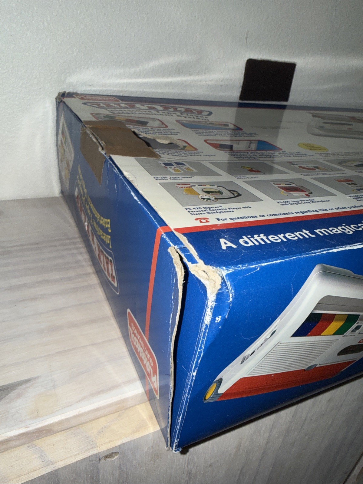 LQQK 1992 Vintage Playskool Talk 'n Play In Box COMPLETE w/ 8 Tapes 9 Books