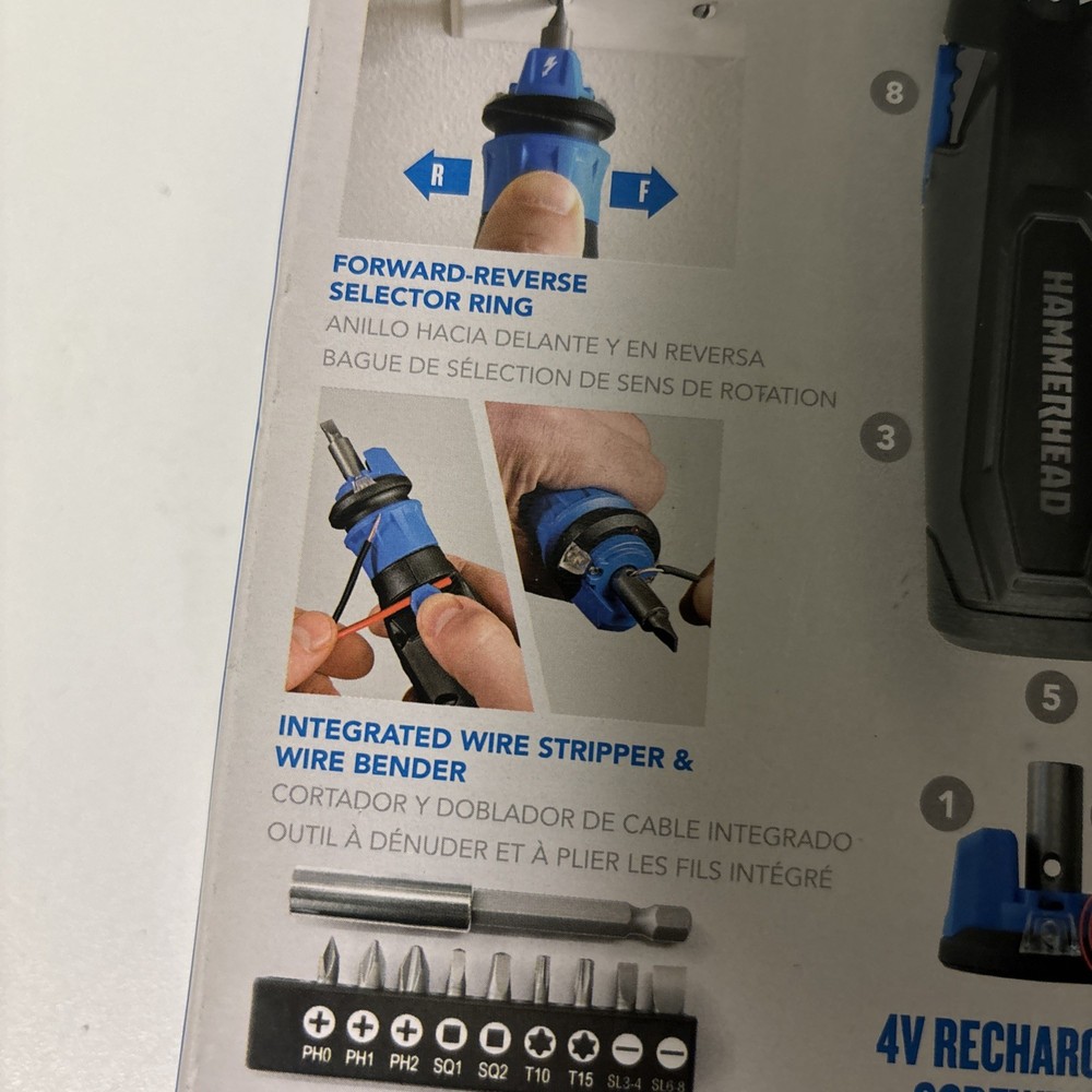 HAMMERHEAD Circuit Sensor 4-volt 1/4-in Cordless Screwdriver