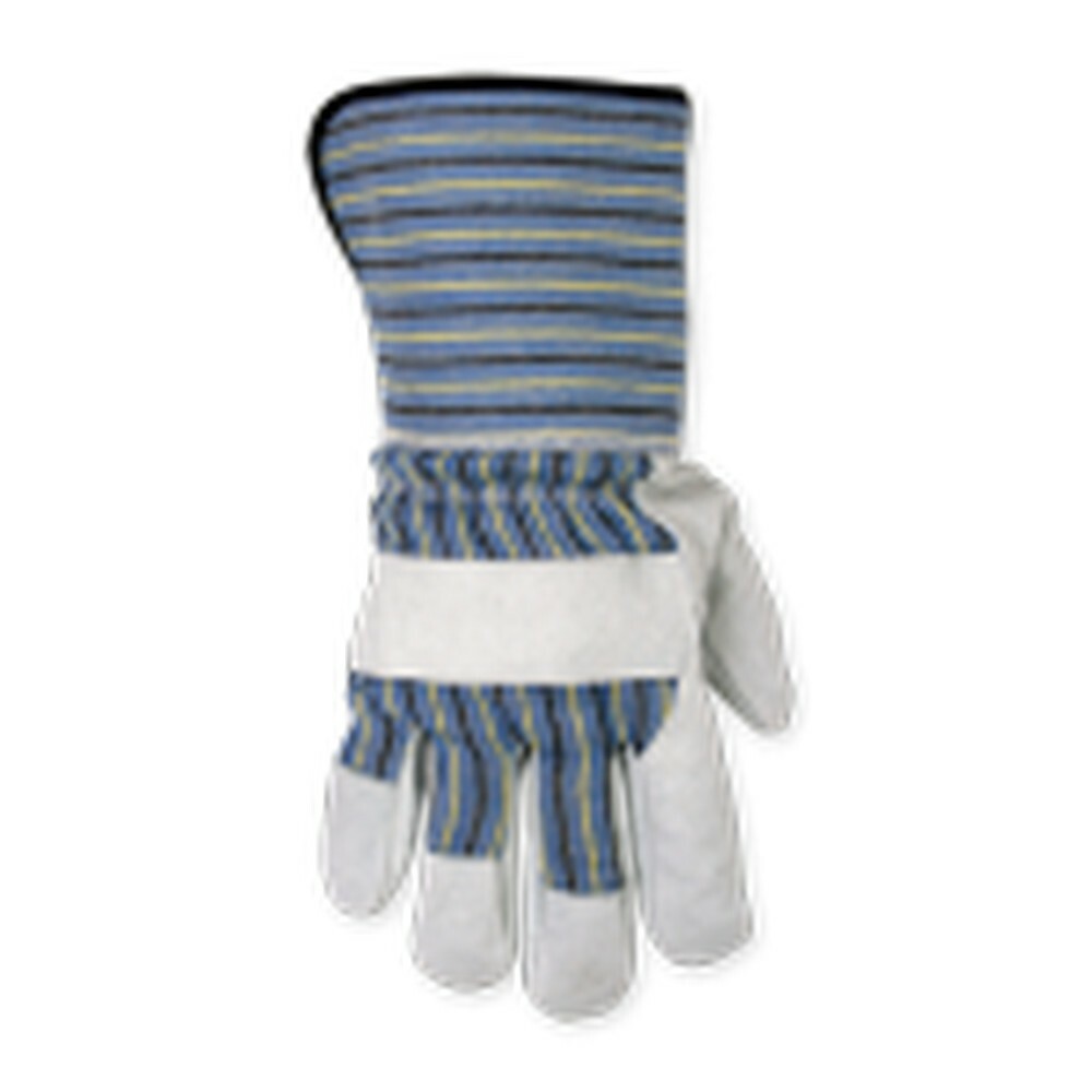 CLC 2048L SPLIT LEATHER PALM WORK GLOVES WITH EXTENDED SAFETY CUFF