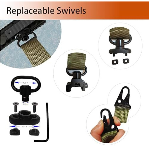 Two Point Traditional QD Sling with Sling Swivel and Quick Adjust Loop