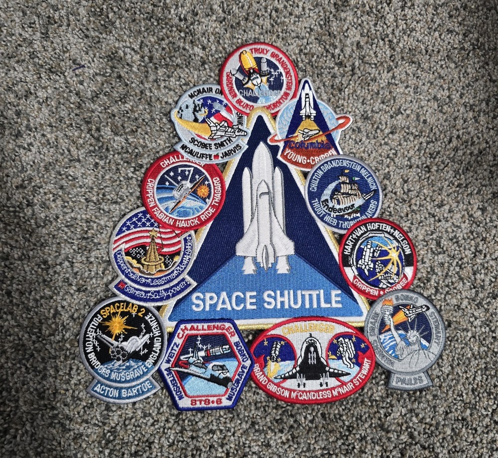 NASA Shuttle Patch Collage New