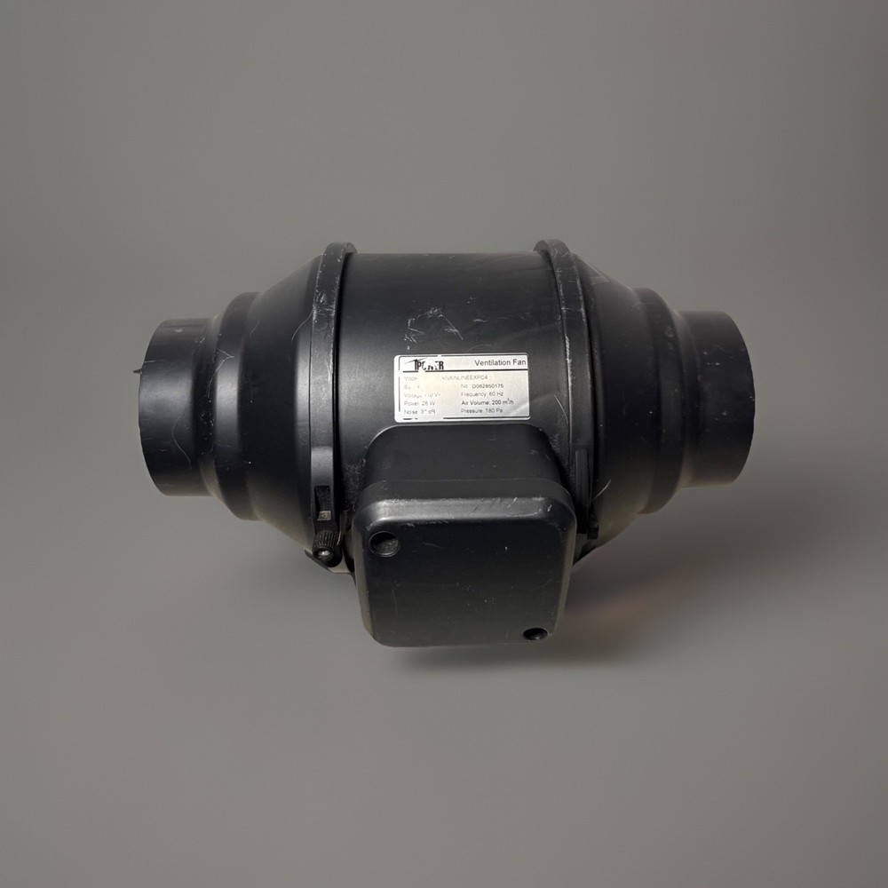 iPower 4" Exhaust Inline Duct Fan Controller Vent, Black Model. EEXPC4 Works!