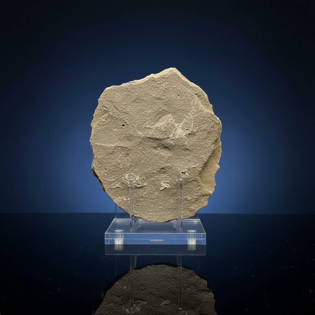 Rare Ordovician Life Plate: Euloma, Orthoceras & Ampyx Association