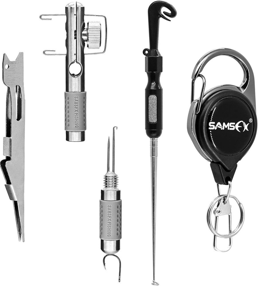 Essential Fishing Accessory: Hook Tying Tool, Loop Tyer & Zinger Retractor