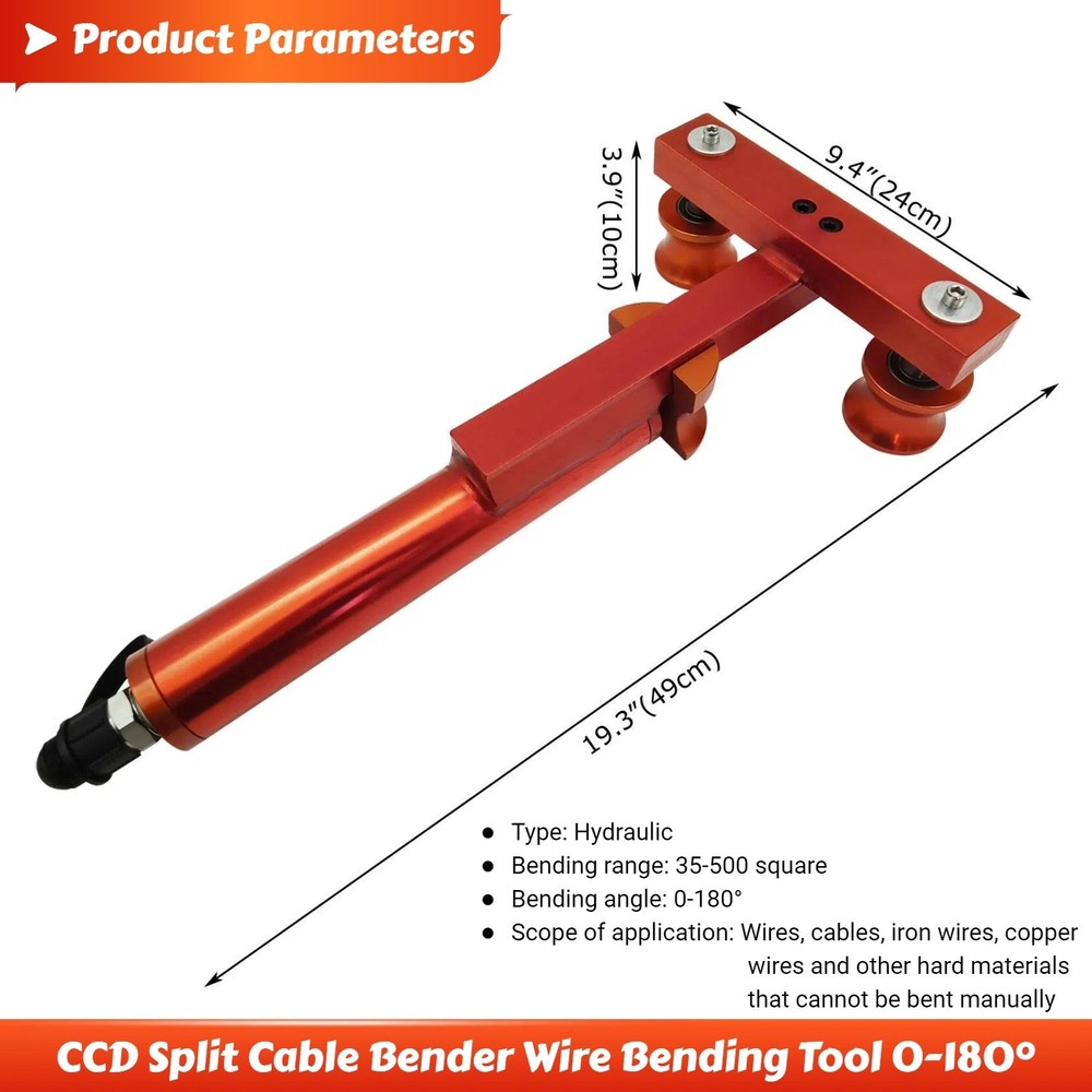 CCD Split Cable Bending Machine Cable Bender Wire Bending Tool 0-180°