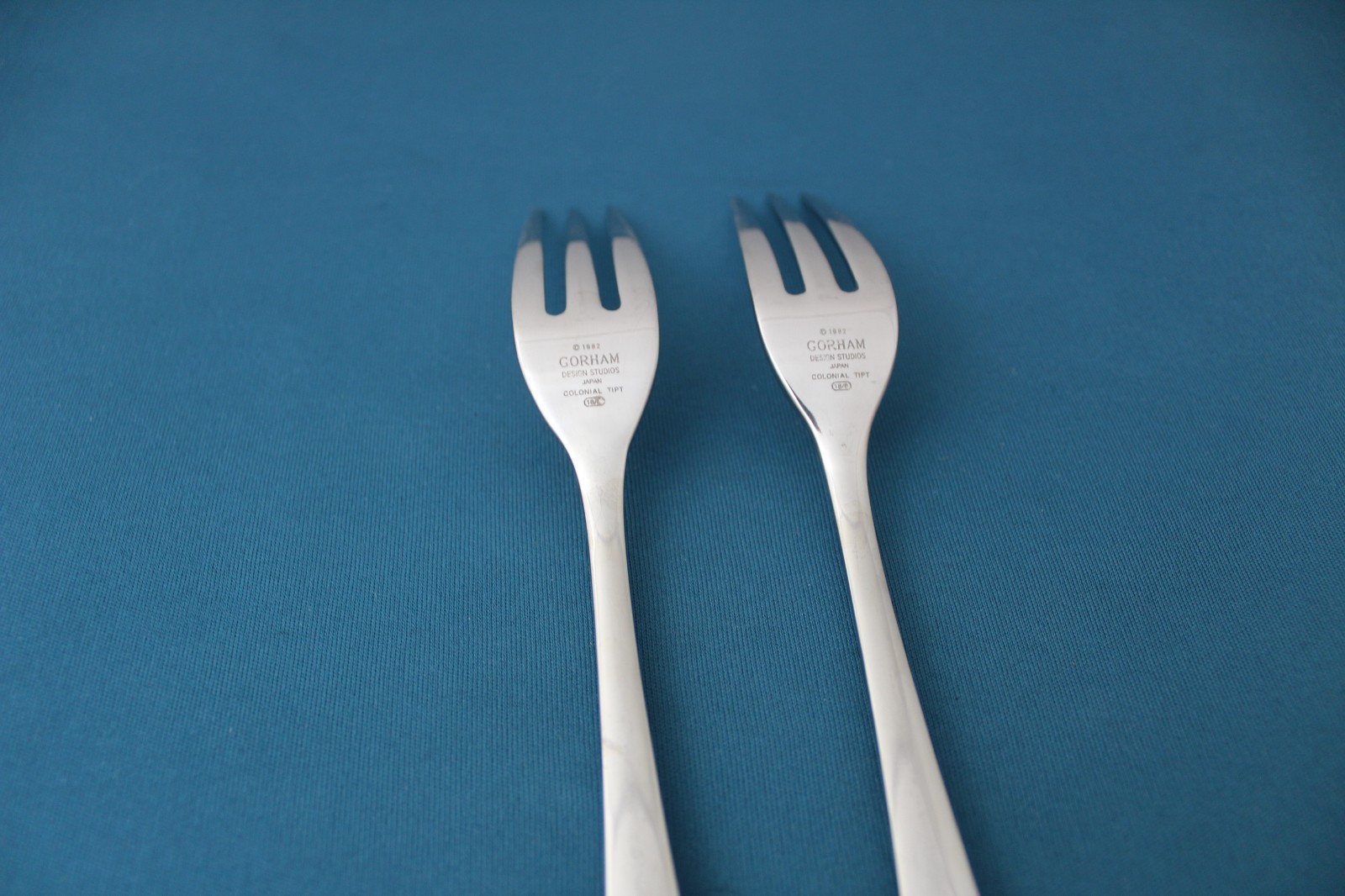 2 Dinner Fork Gorham COLONIAL TIPT 18/8 Stainless Japan LIGHT Use 8"