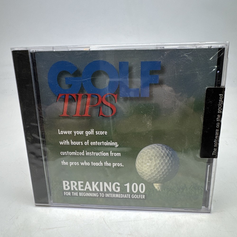 Golf Tips Breaking 100 DiAmar Interactive Beginning -Intermediate Golfer CD-ROM