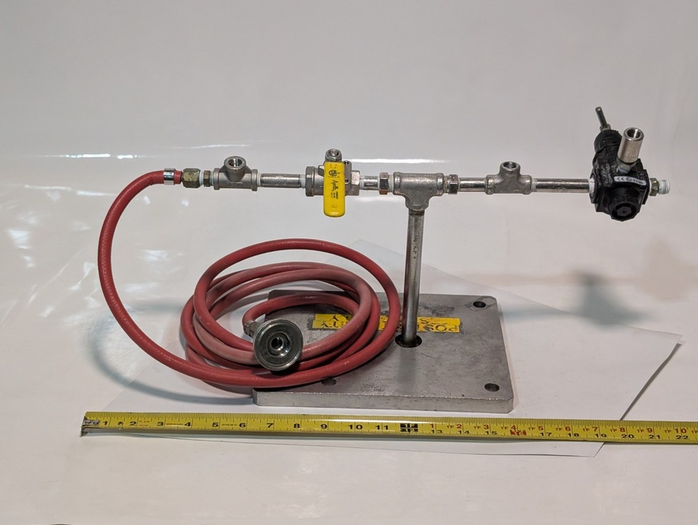 Integrity Testing Assembly: Base, Apollo Conbraco Ball Valve, Hose, Flow Control