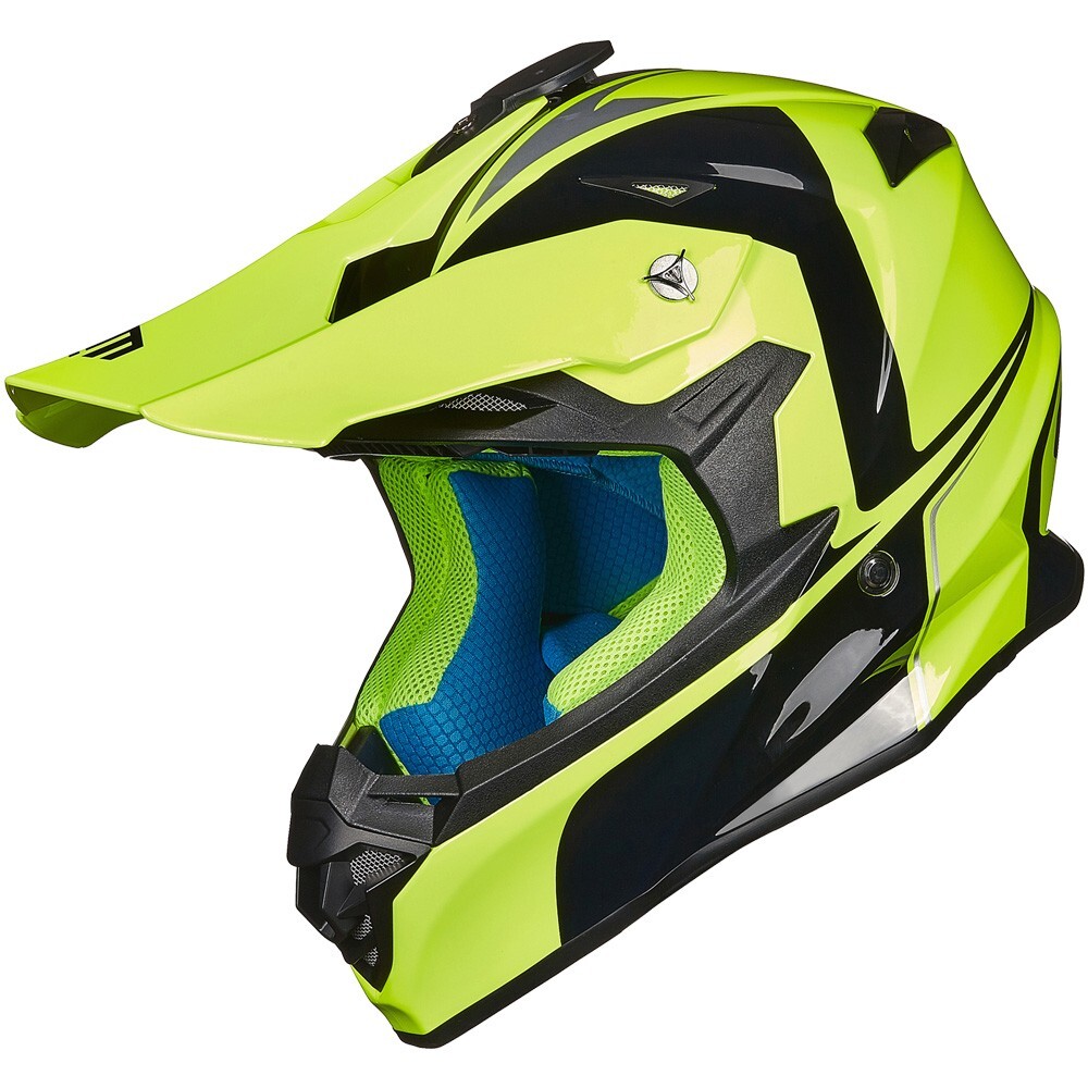 ILM Refurbished Yellow Adult Helmets ATV Motocross Off-Road Dual Sport DOT 216