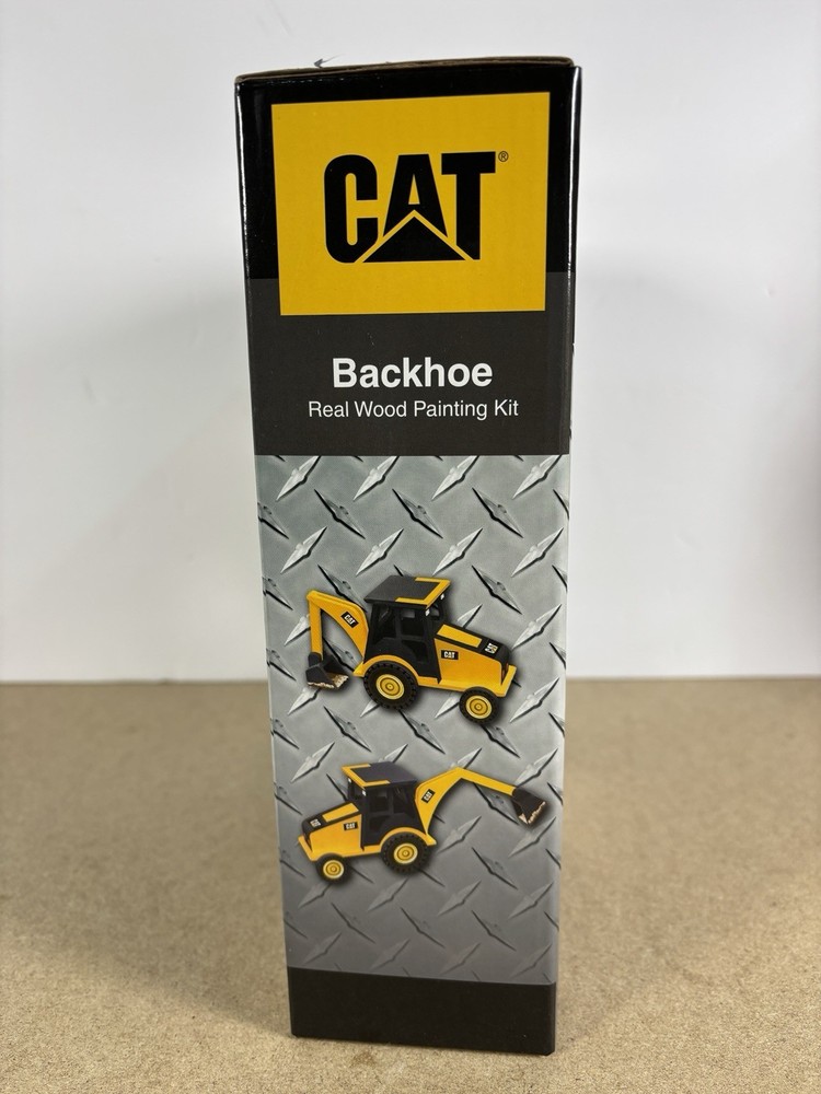 Cat Wooden Backhoe Paint Set