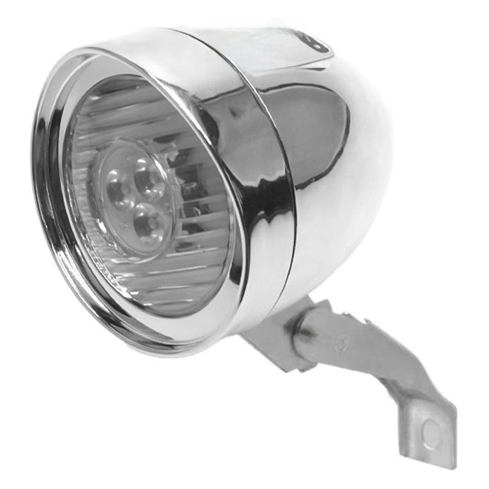 3 LED USB Rechargeable Bicycle Headlight with Adjustable Aluminum Mount