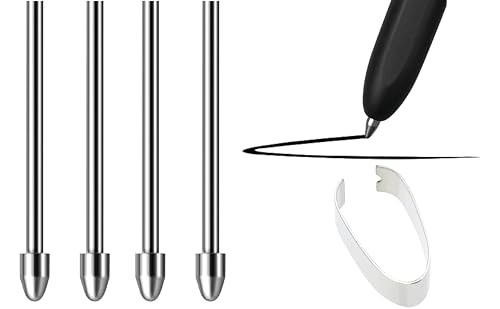 No Worn Out Titanium Alloy Metal Remarkable 2 Pen Tips Replacement Compatible