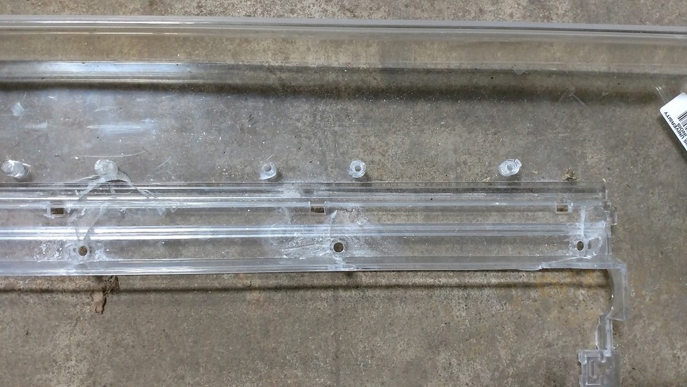 Code 3 Excalibur LED LED-X 2100 Lower Bottom Clear Lightbar Base Outer Lens Set