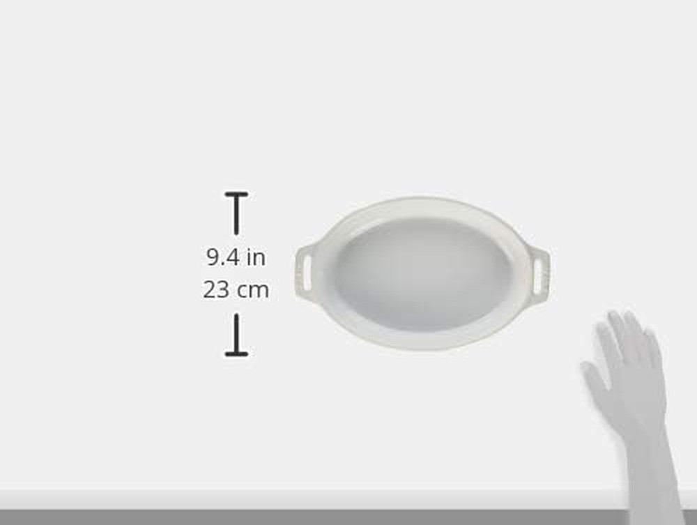 Ceramic Oval Baking Dish Set, 2-Piece, White