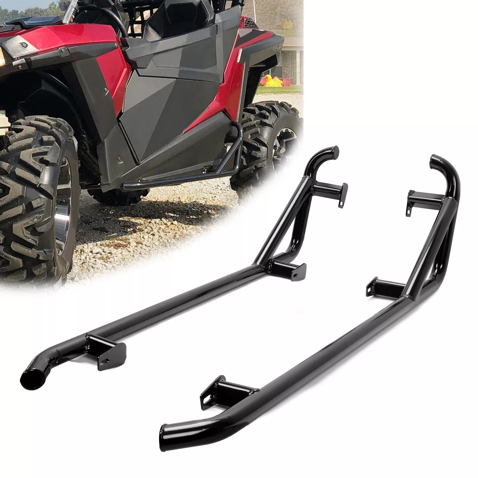 For 14-23 Polaris RZR XP 1000 900 Trail 2Dr UTV Side Steps Nerf Bars Rock Slider