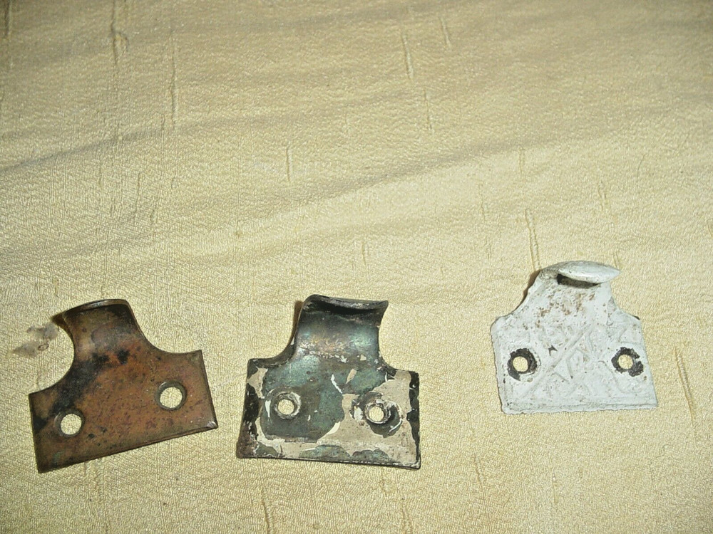 Lot 3 Different Window Sash Pulls Metal  One is Copper