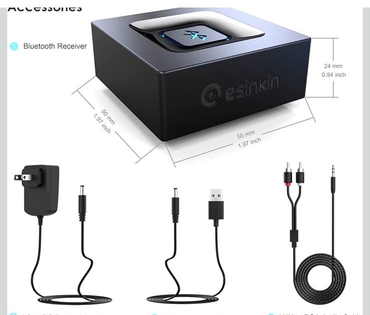 Wireless Bluetooth Audio Adapter for Music Streaming