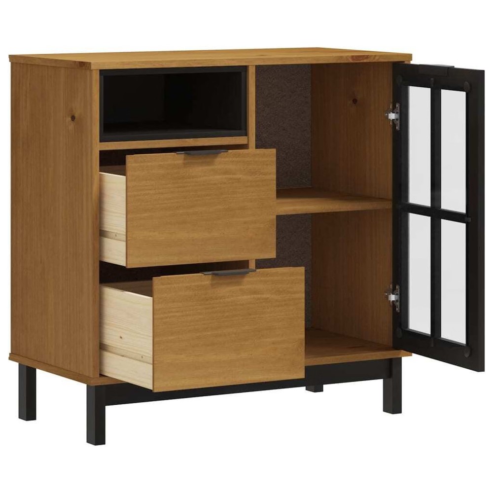 Sideboard Oak Solid pine wood Medium Sideboard Rectangular
