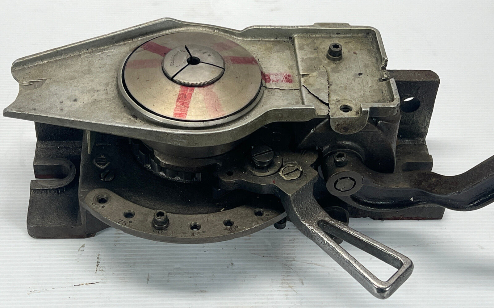 EARLY COLLET INDEXER COLLET FIXTURE MACHINE (CRACK ON TOP)