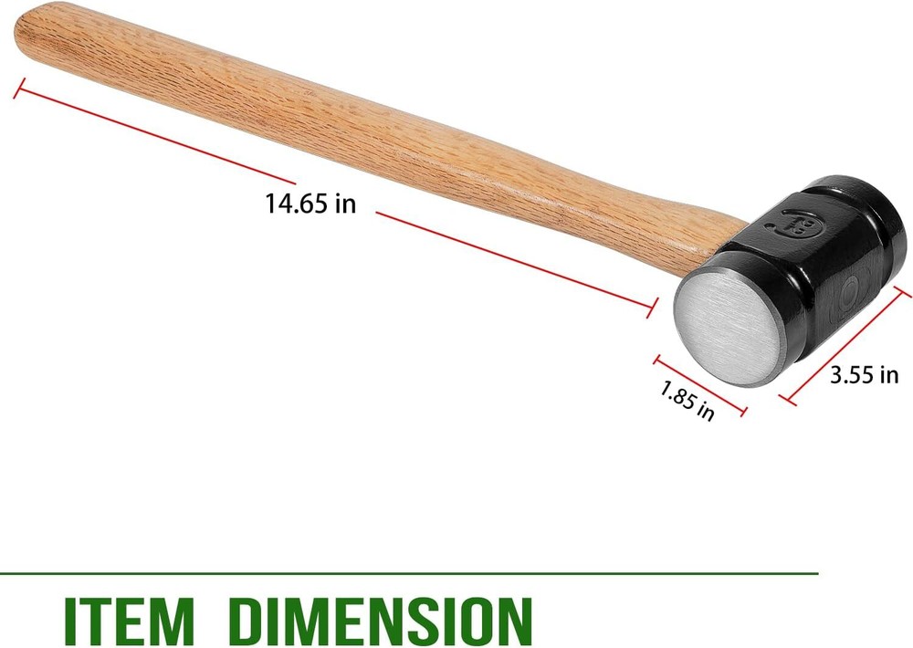 61B 36 OZ Blacksmith Farrier Rounding Hammer Tool For Blacksmithing Forging