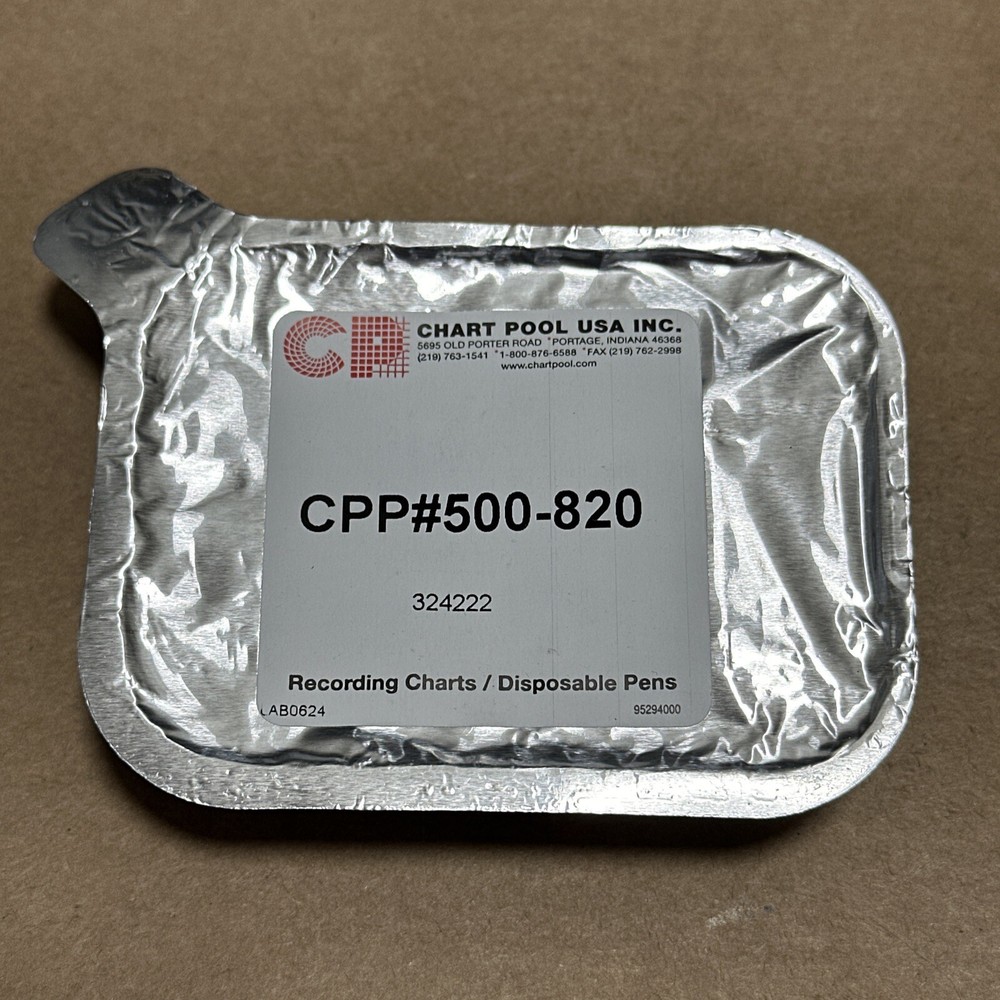 NEW SEALED- CHART POOL USA CPP 500-820 (324222) Disposable Chart Recorder Pen