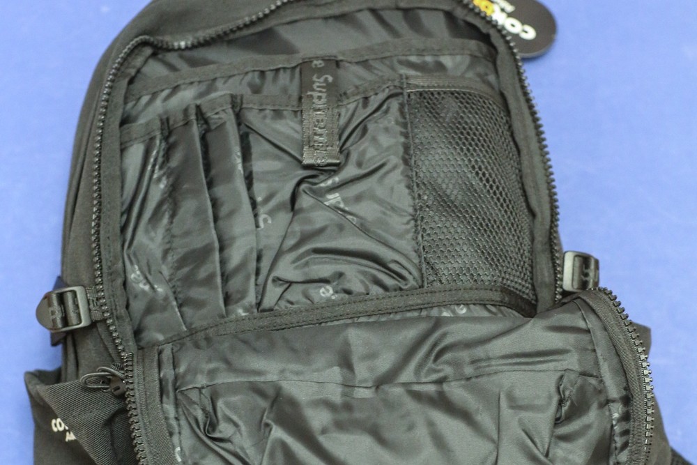 Supreme SS25 Black Nylon Backpack NWT