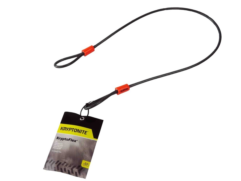 Kryptonite Evolution Series 4 Disc Lock Yellow and 525 2.5 ft Looped Cable