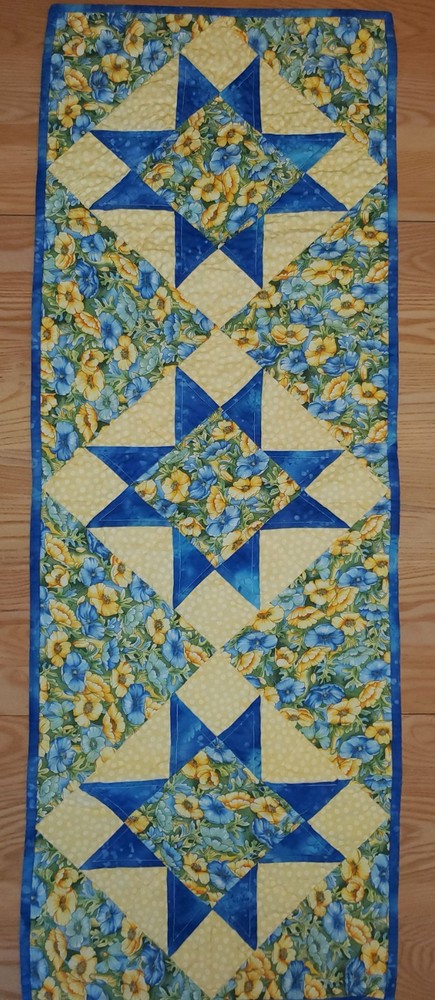 Hand Made Quilted Table Runner/ Topper /Wallhanging 16"x44"
