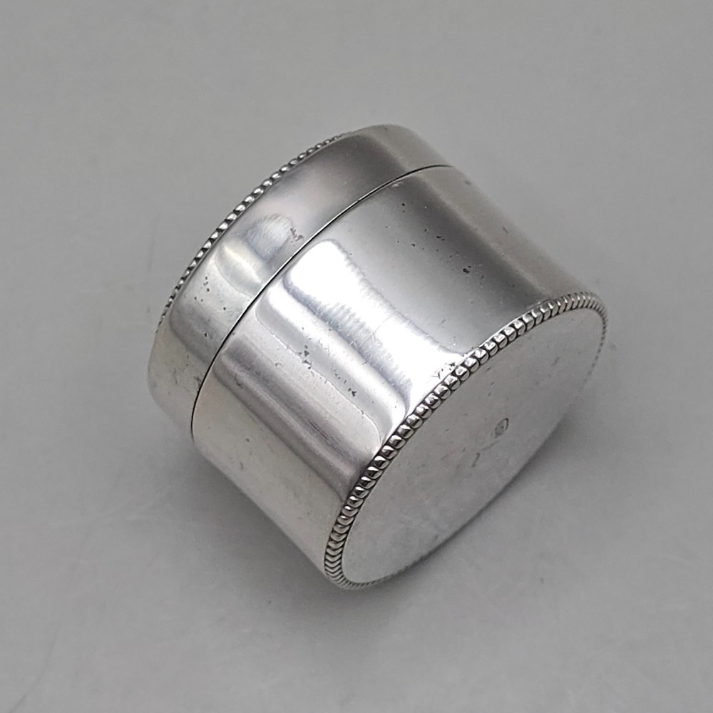 Antique Continental 800 Silver Vanity Pot/Small Box