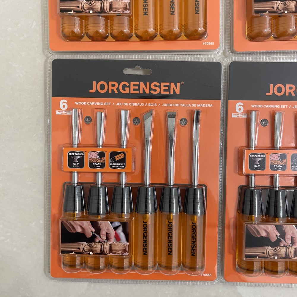 2 Pack Jorgensen 6 Chisel Set For Wood Carving