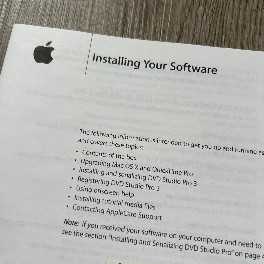 Apple DVD Studio Pro 3 Upgrade Professional DVD Authoring Software Complete