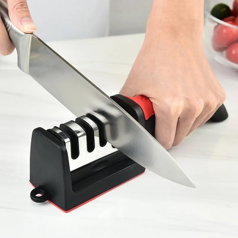 Knife Sharpener Professional Ceramic Tungsten Kitchen Sharpening System 4 Stage