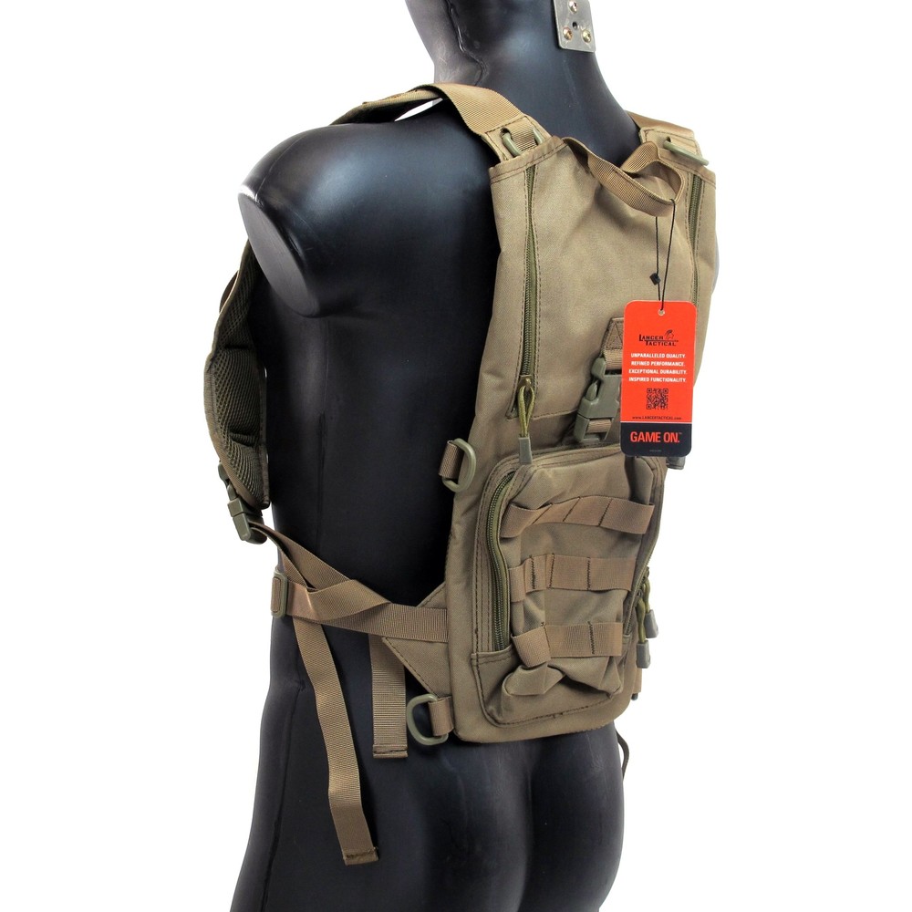 Lancer Tactical CA-321T Lightweight Airsoft Hydration Pack (Tan)