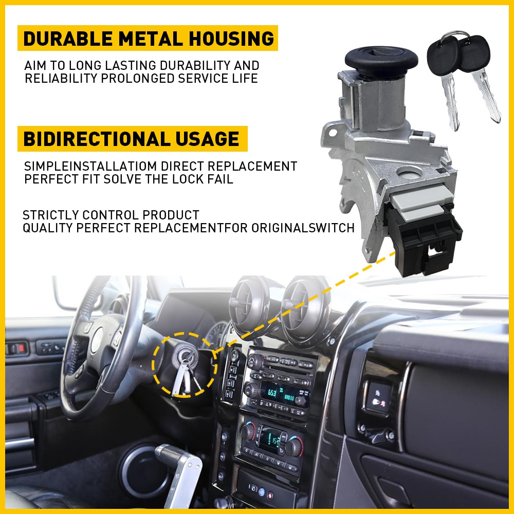 Ignition Lock Cylinder Housing With Passlock Sensor Replace GMC # 88965342 EOA