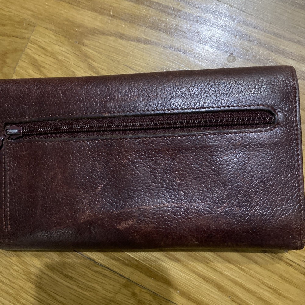 samsonite leather Brown Wallet 7x4