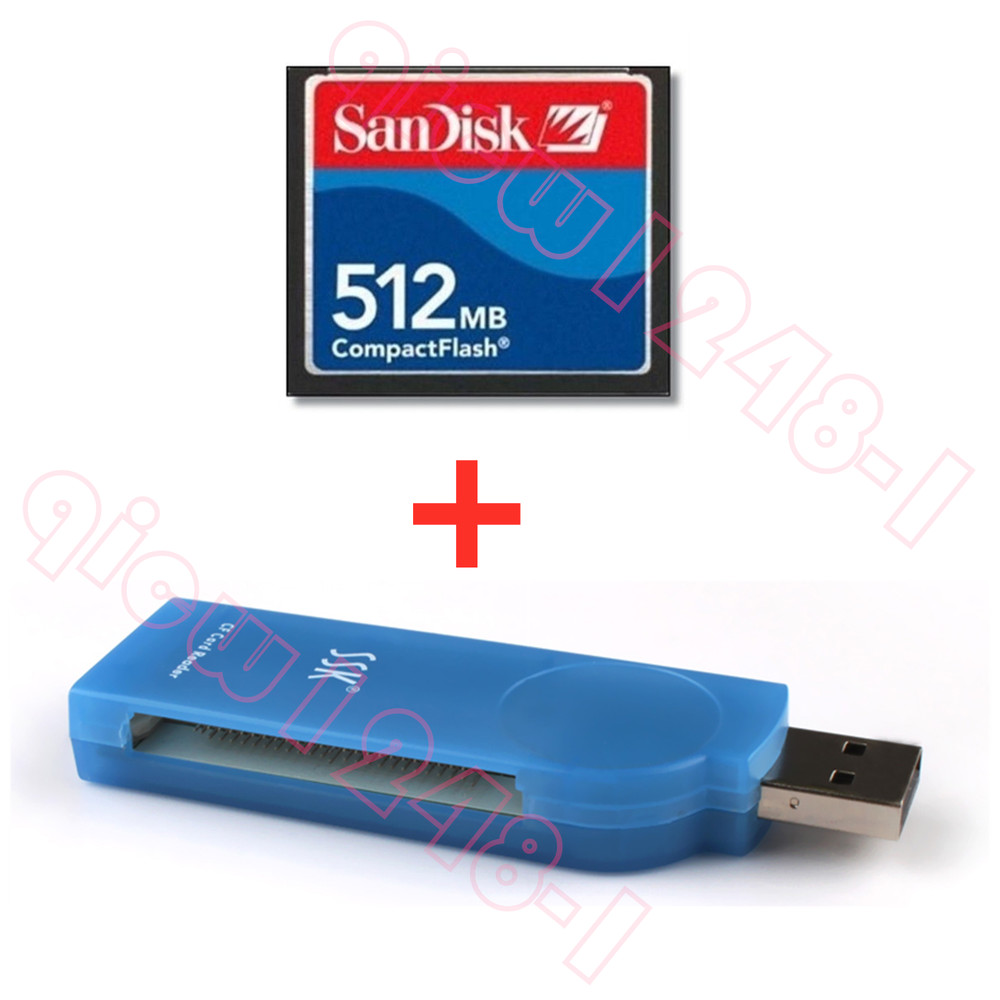 512MB CNC CF Compact Flash card + SSK USB2.0 Card reader FANUC
