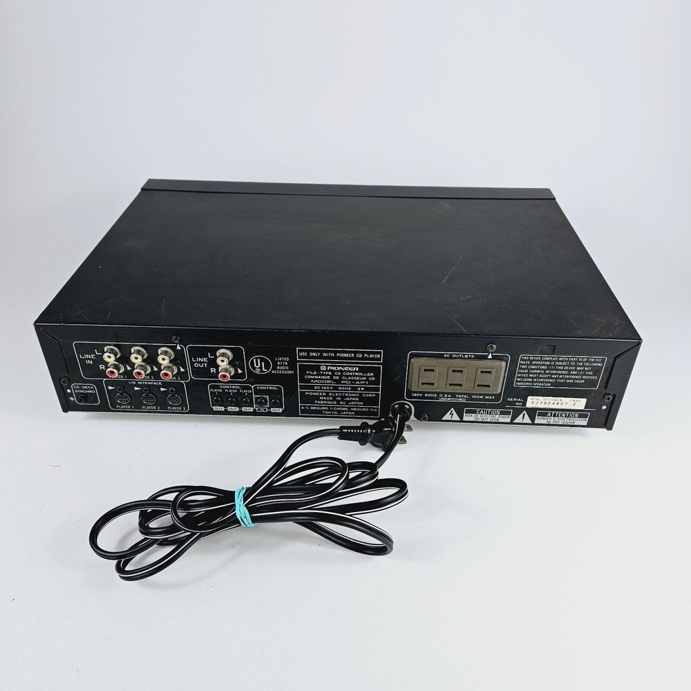 Pioneer PD-AP1 Compact Disc File System CD Controller w/ Remote Tested & Working