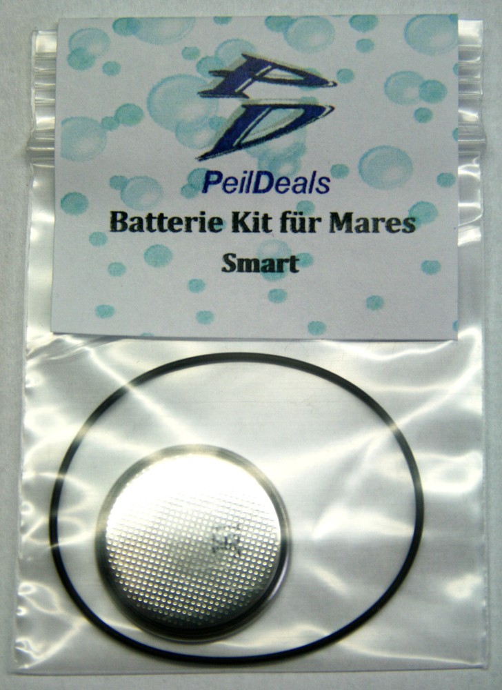 Battery Kit Set for Dive Computer Mares Smart with Original O-Ring by Mares