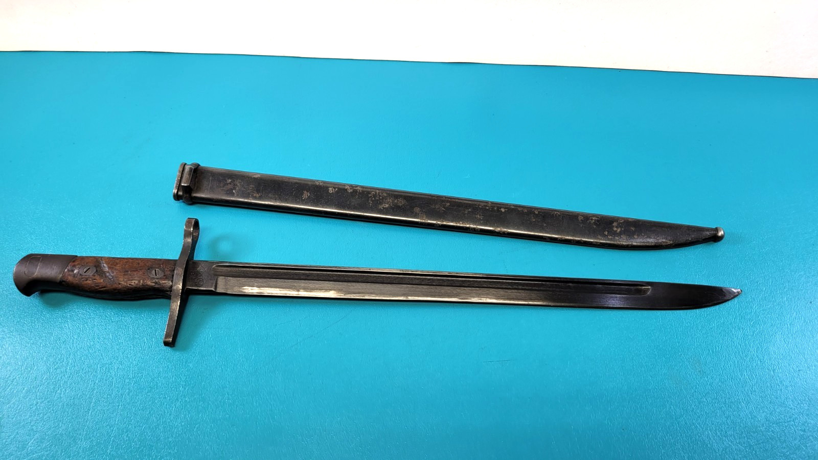 WWII Japanese Type 30 Rifle Bayonet TALW Toyada Loom Works & Scabbard TR941