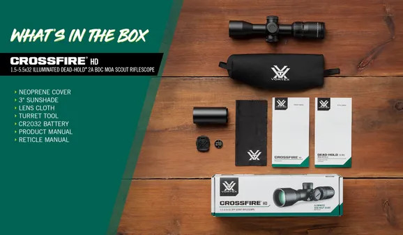 VORTEX Crossfire® HD 1.5-5.5x32 Scout Scope