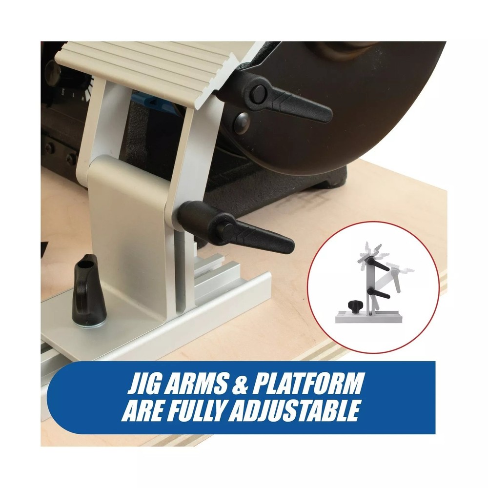 Adjustable Tool Rest Sharpening Jig for 6 inch or 8 inch Bench Grinders