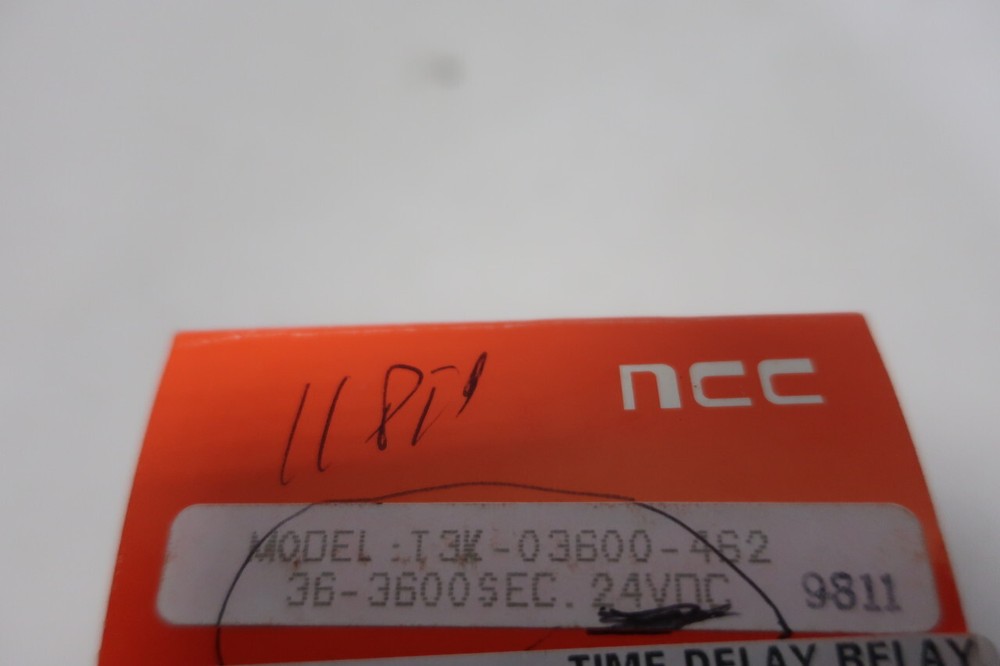 Ncc T3K-033600-462 36-3600sec Solid State 24v-dc Time Delay Relay