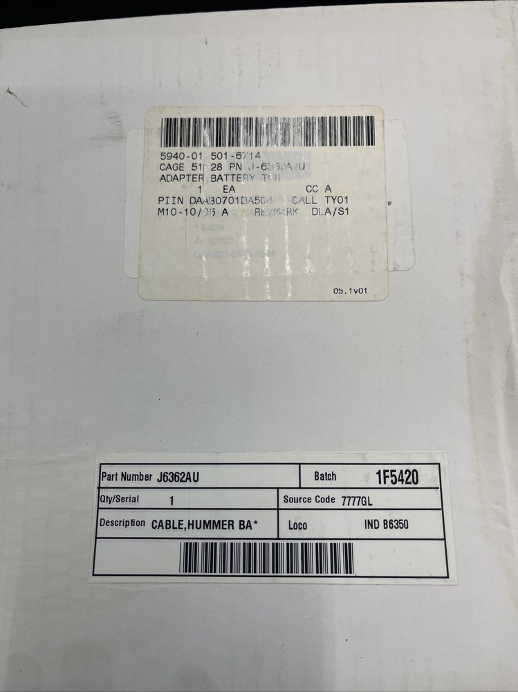 J6362AU Adapter Battery Cable Hummer