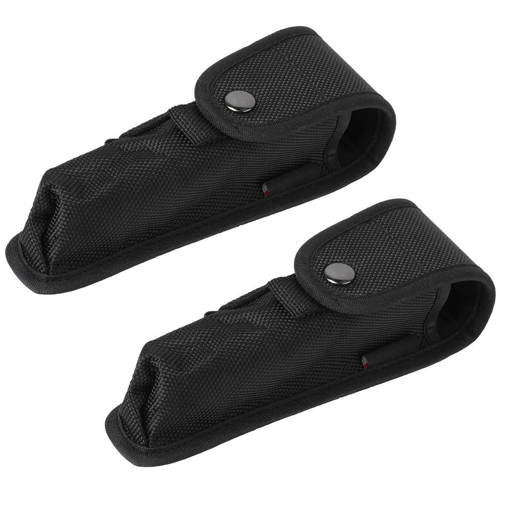 2 Pcs Multi-function Flashlight Pouch for Duty Belt Holder Portable
