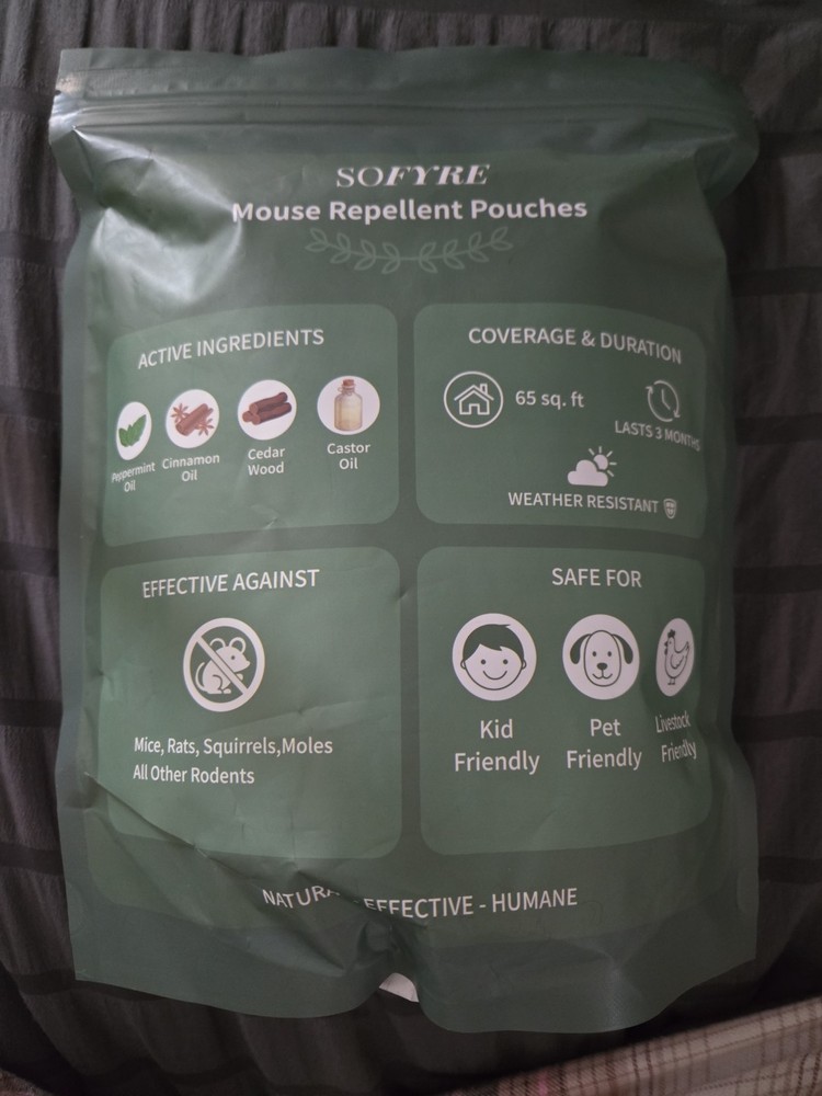 Sofyer 100% natural and Non-Toxic Mouse Plus Deodorizer New Fast Handling
