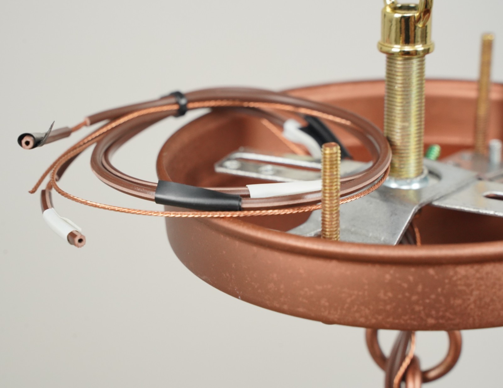 Vintage Copper Plated Steel Rustic Pendant Light